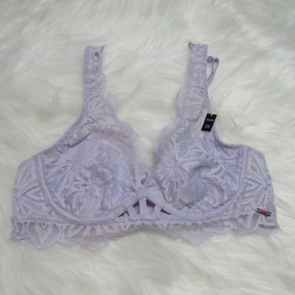 PINK Lavender Lace Bralette